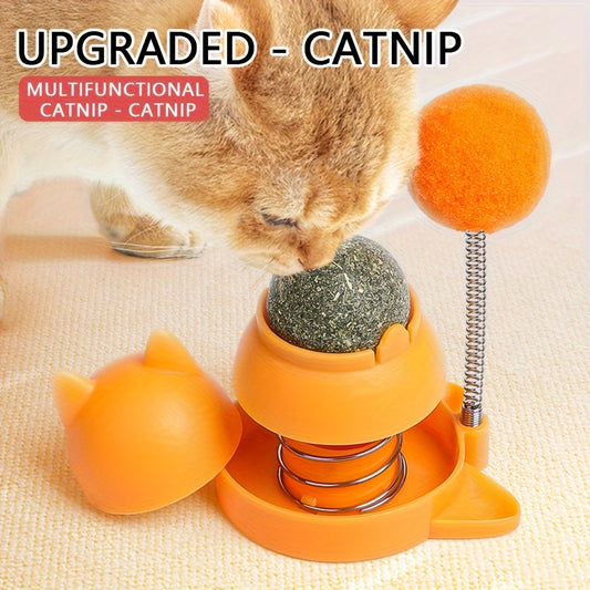 Catnip Ball Cat Toy Self-amusement Reliever Cat Cat Kitten Teasing Stick Pet Cat Bite-resistant Teething Supplies